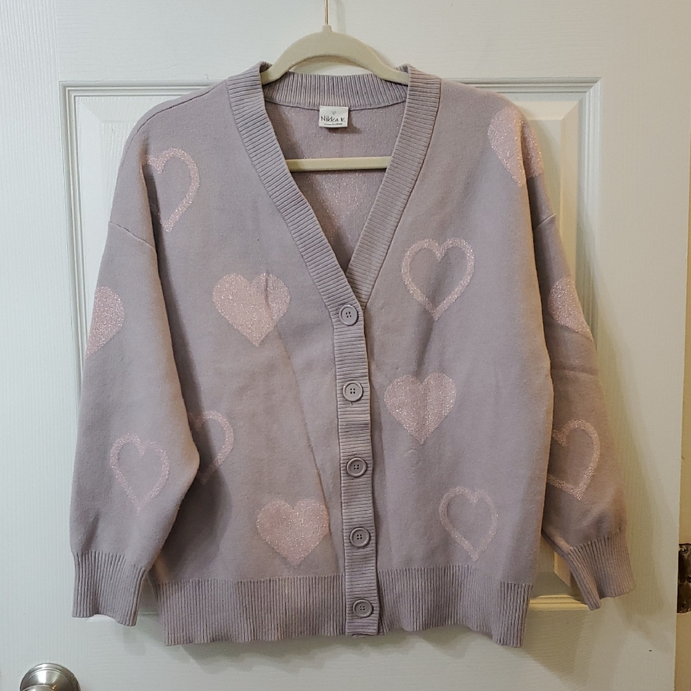 Pink Heart Women's Sweater